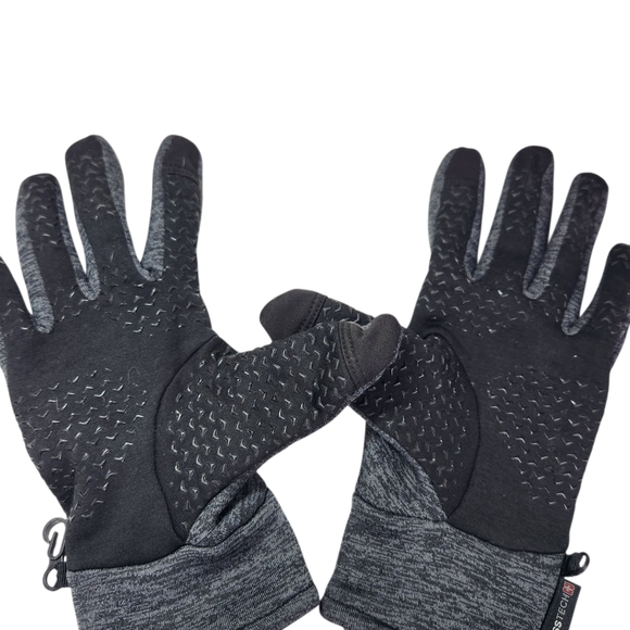 Swiss Tech Charcoal and Black Gloves Fleece Lined L XL - Picture 1 of 9